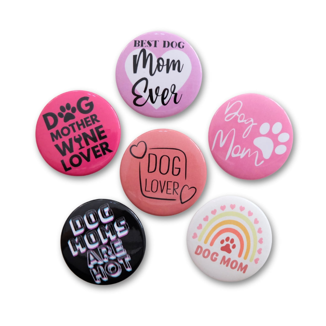 Dog Mom Button