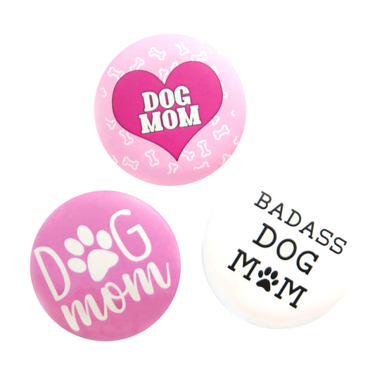 Dog Mom Button